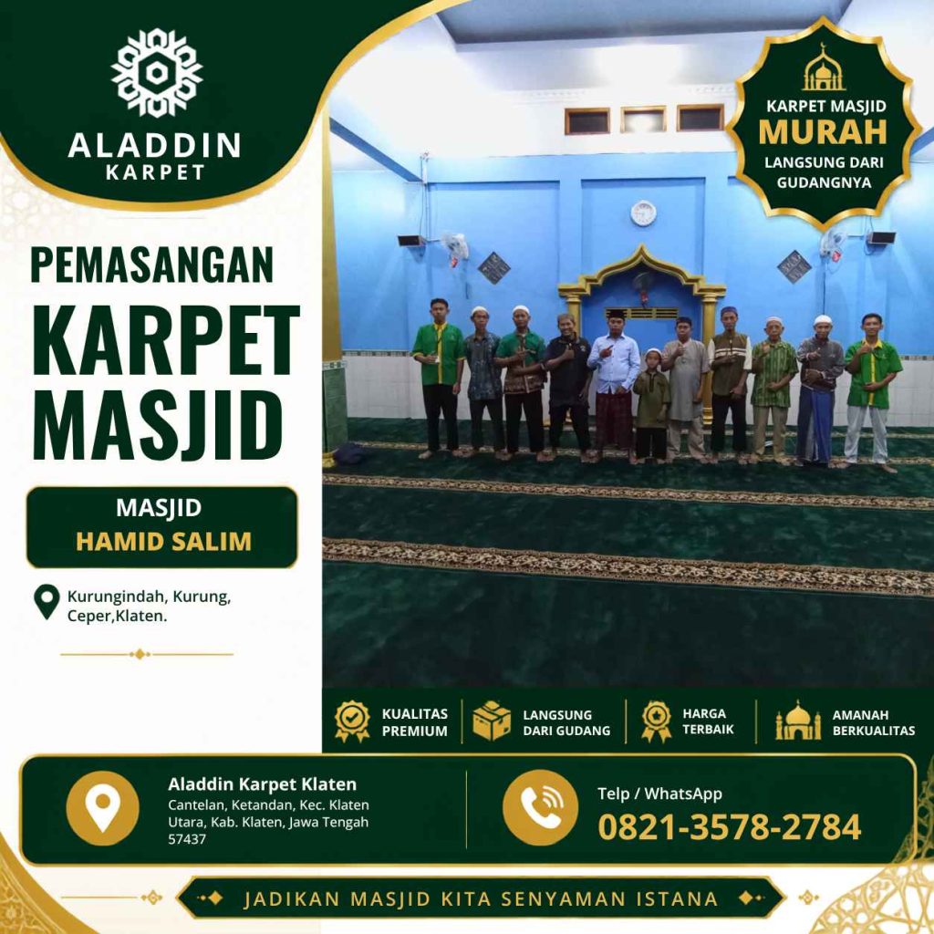 Karpet Turki Klaten Untuk Meningkatkan Kenyamanan Ruang Ibadah